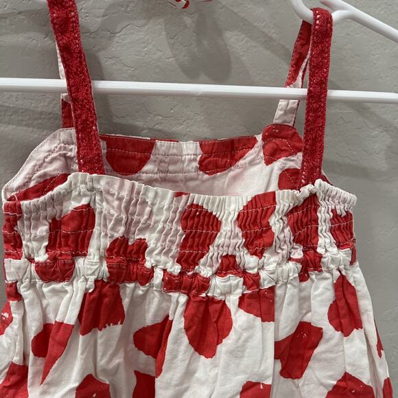 Mini Boden Red Heart Tank Dress & Matching Pigtail Holders - Picture 6 of 8